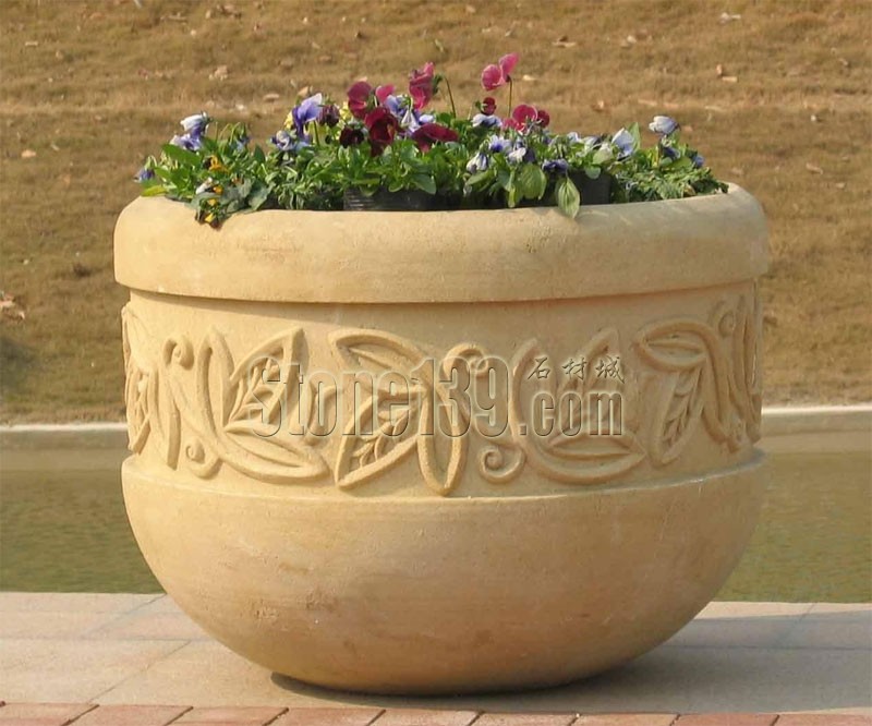 大理石花盆、花崗巖花盆和砂巖花盆的特點介紹(圖文)