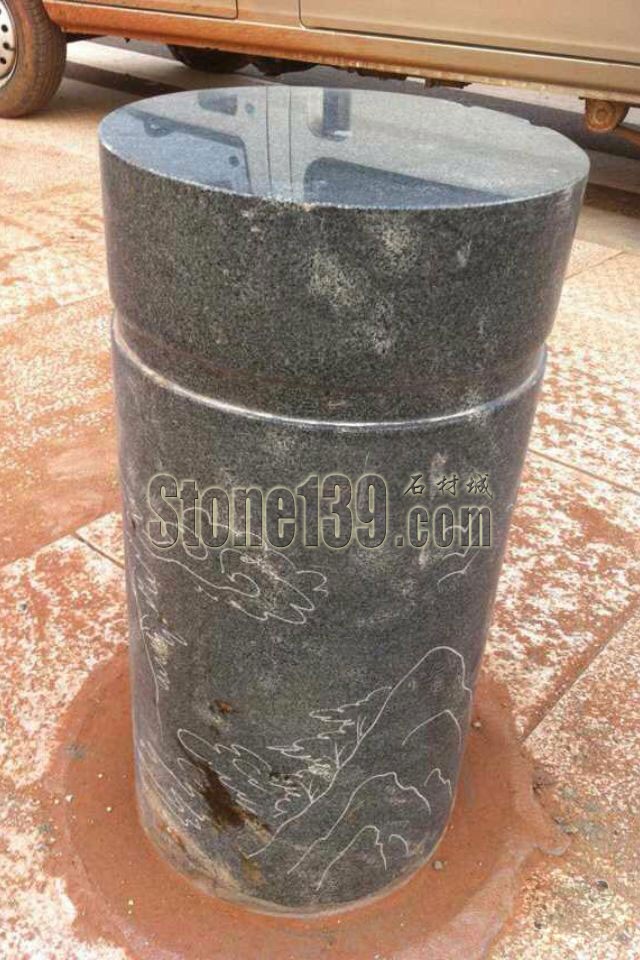 長泰匯磊石材專業生產福建芝麻黑花崗巖碑石、環境石材