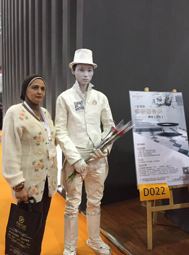 江西雅高礦業(yè)2015廈門石材展展廳現(xiàn)場圖片