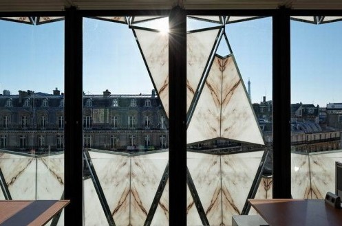 輕薄外墻藝術裝飾欣賞-折紙一樣的石材幕墻