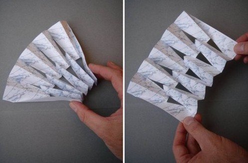 輕薄外墻藝術裝飾欣賞-折紙一樣的石材幕墻