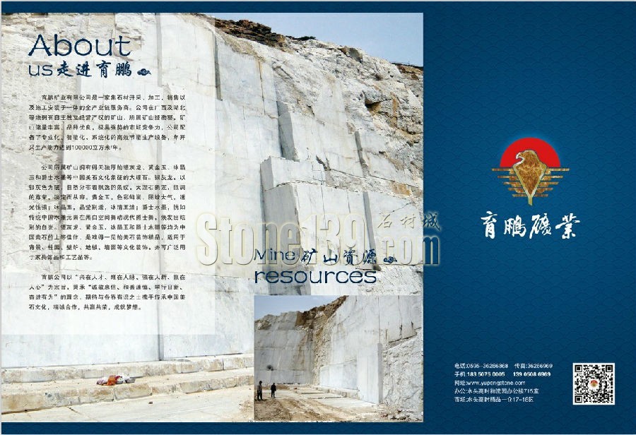 銀灰龍大理石-育鵬礦業獨有礦山