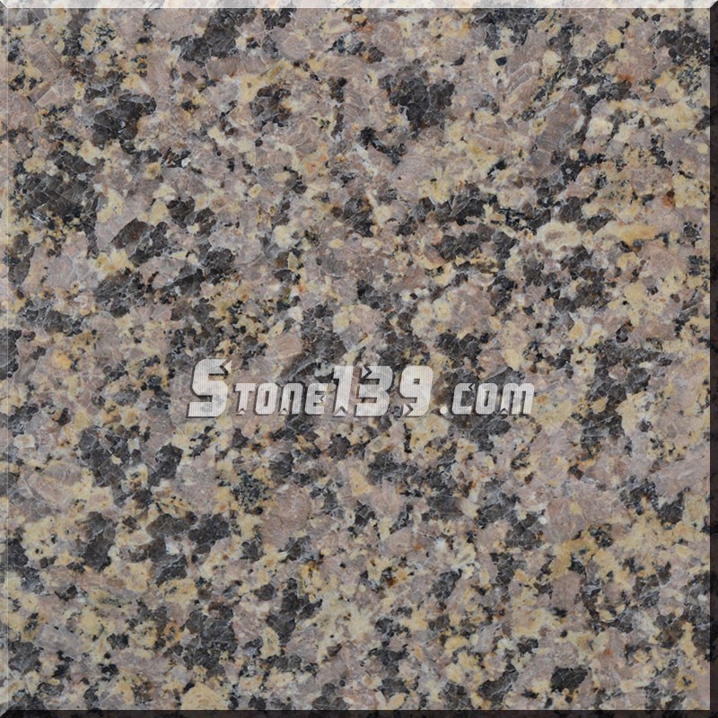 塞北金麻花崗巖