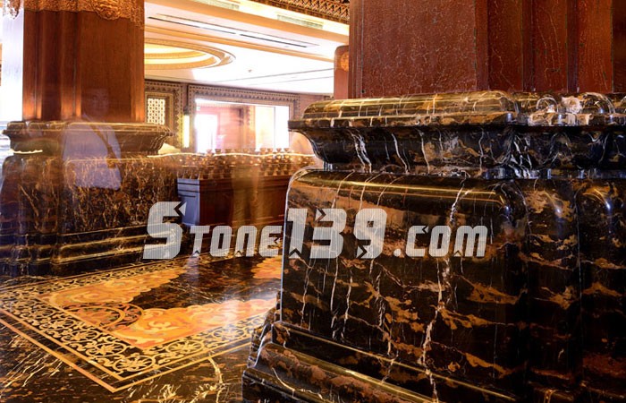 選用黑金花大理石做裝飾的那些工程應用(圖)