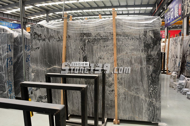 瑯瑯石材主營大理石太空風暴、海浪灰、紫百合