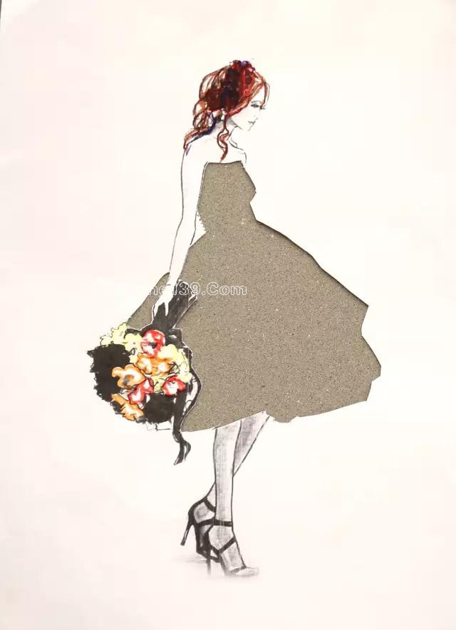 石材姑娘-這樣的裙子給我來一打 大理石紋理的裙子