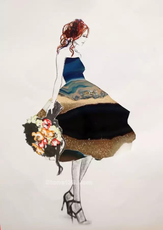 石材姑娘-這樣的裙子給我來一打 大理石紋理的裙子