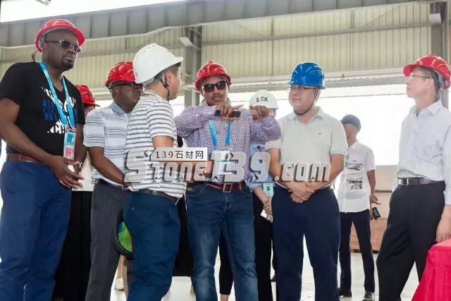 金磚考察團到高時集團和萬里石股份參觀考察 廈門金磚會議特派代表團到高時集團和萬里石股份參觀考察