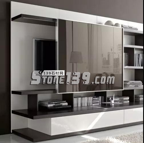 電視背景墻裝飾設計 不只一面石材墻壁這么簡單 電視背景墻