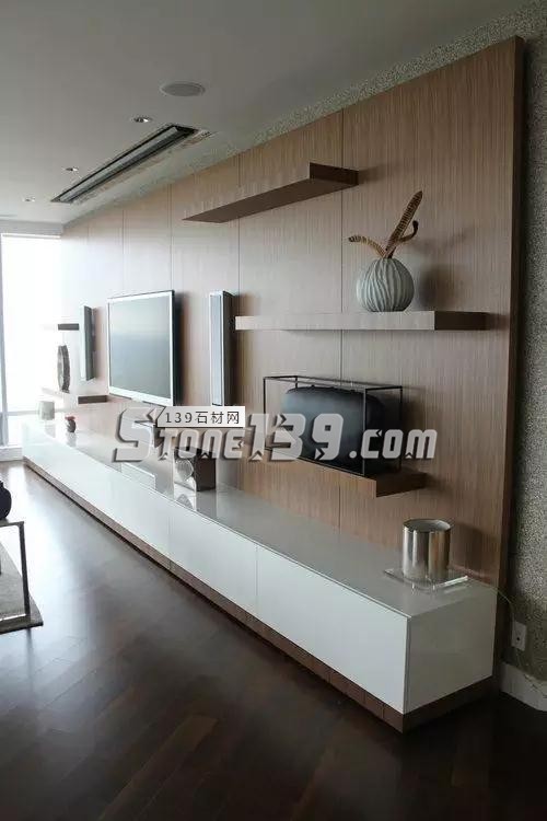 電視背景墻裝飾設計 不只一面石材墻壁這么簡單 電視背景墻