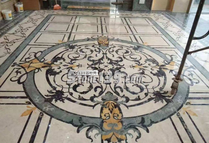 石材拼花加工工藝詳解大全 石材拼花地鋪 大理石應用