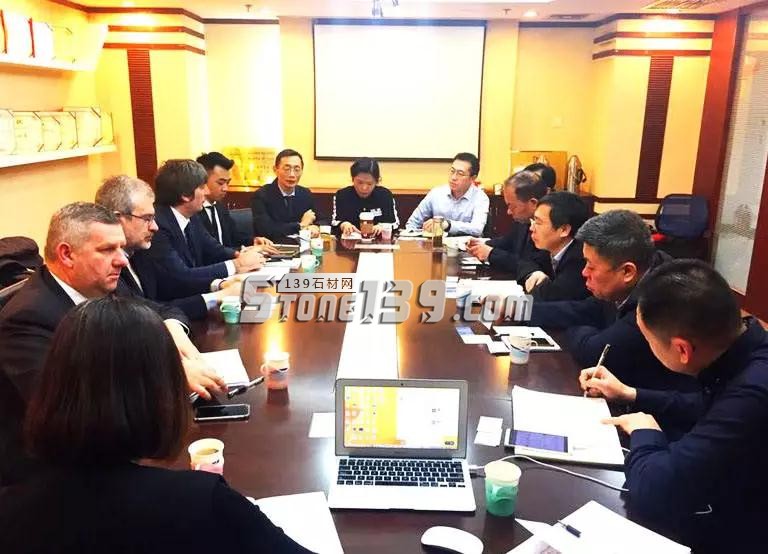 青島、維羅納石材展組委會(huì)代表在京深入溝通2018年展會(huì)執(zhí)行方案