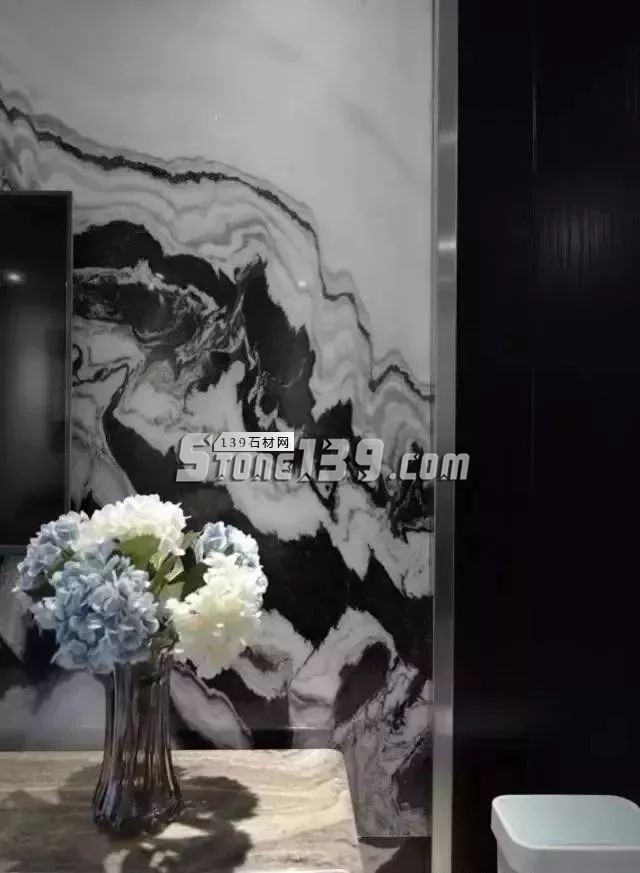 禪意十足的國石經典——熊貓白大理石