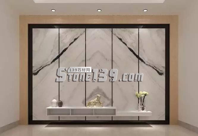 禪意十足的國石經典——熊貓白大理石