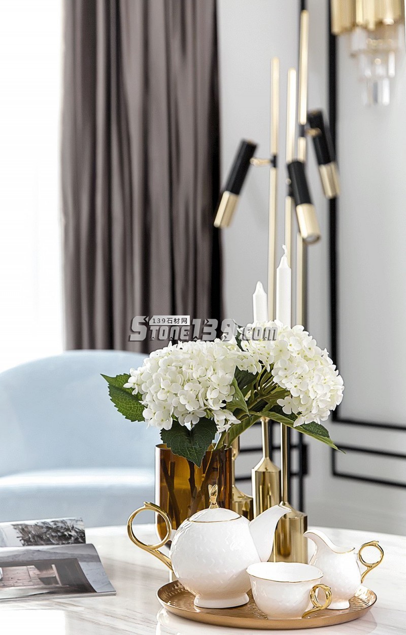 大理石與黃銅打造時尚輕奢主義
