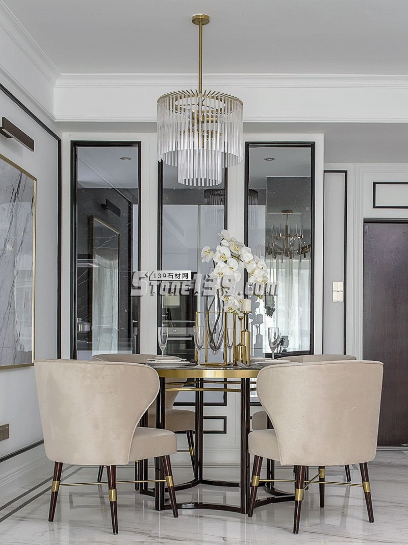 大理石與黃銅打造時尚輕奢主義