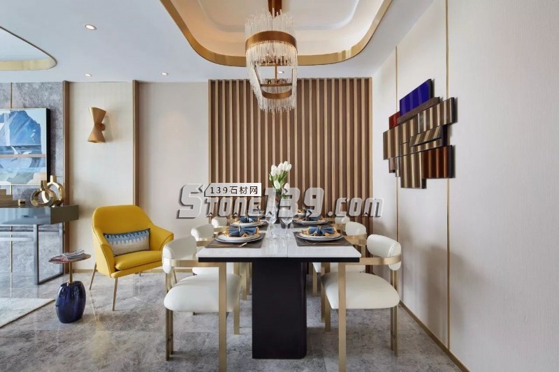 大理石與黃銅打造時尚輕奢主義