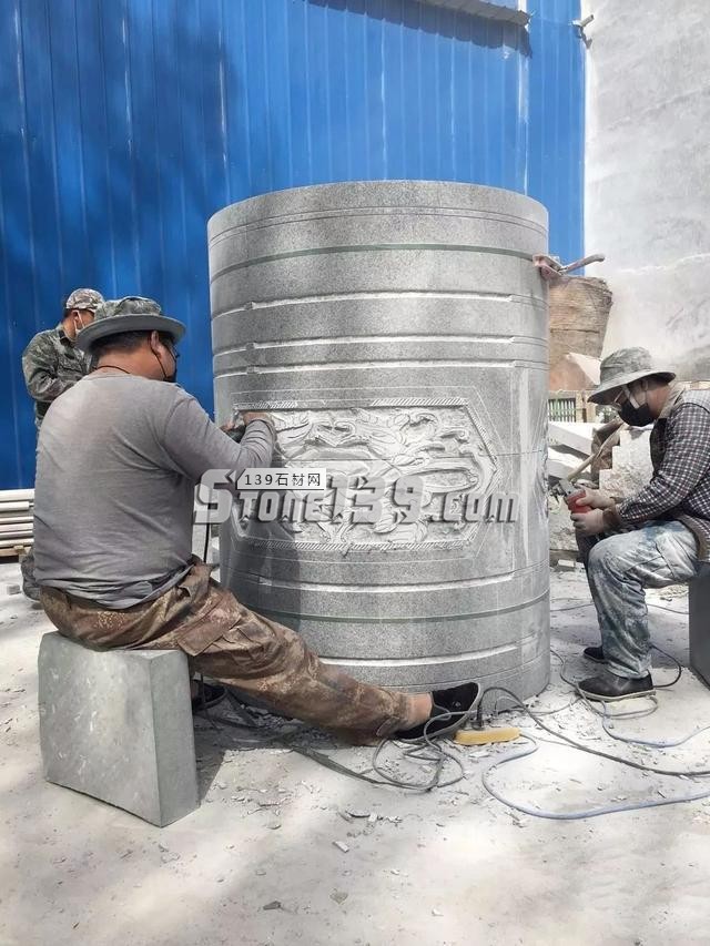 花崗巖石材圓柱加工過程圖解