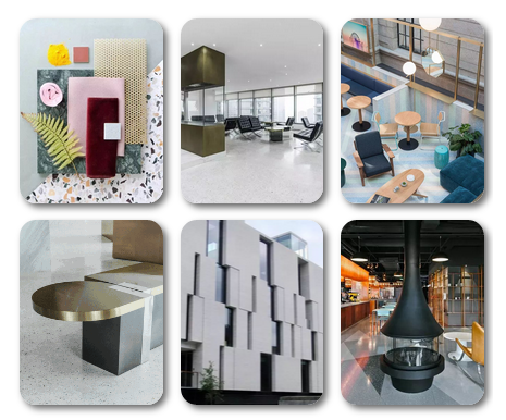 水磨石裝飾空間重現(xiàn) 石材裝飾也有復(fù)古情懷 水磨石“攜”復(fù)古風(fēng)“重出江湖”