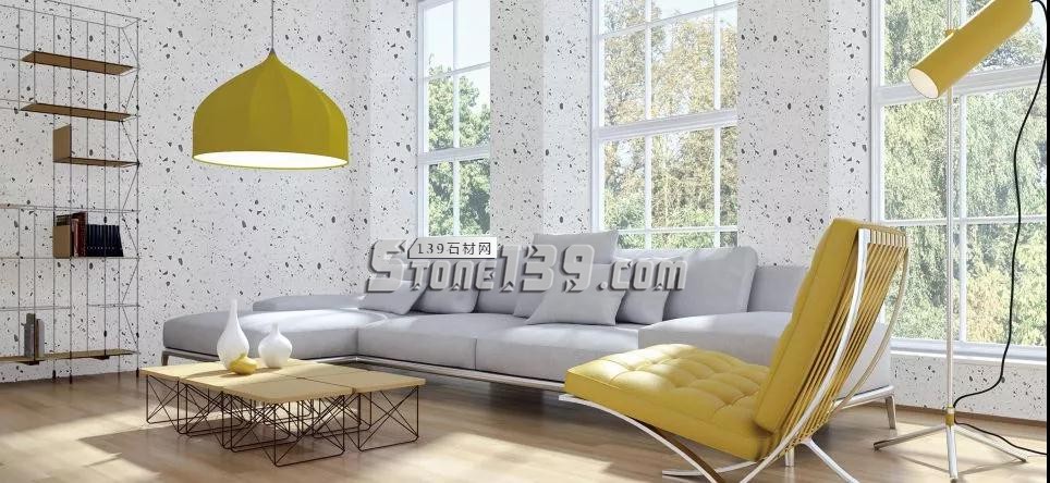 水磨石裝飾空間重現(xiàn) 石材裝飾也有復(fù)古情懷 水磨石“攜”復(fù)古風(fēng)“重出江湖”