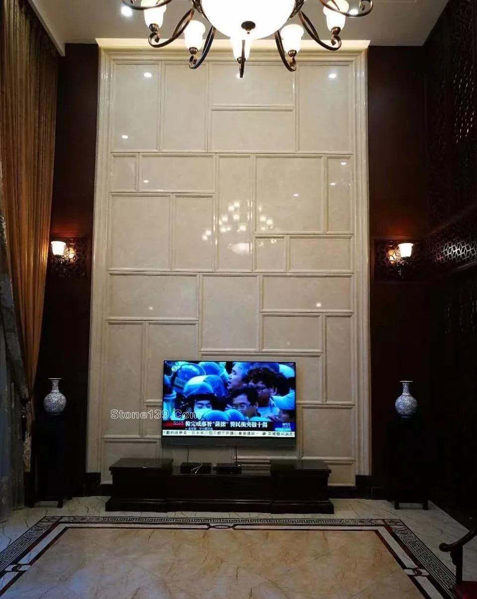 50款復式樓躍層挑高石材背景墻實景案例欣賞 復式樓挑高躍層石材背景墻