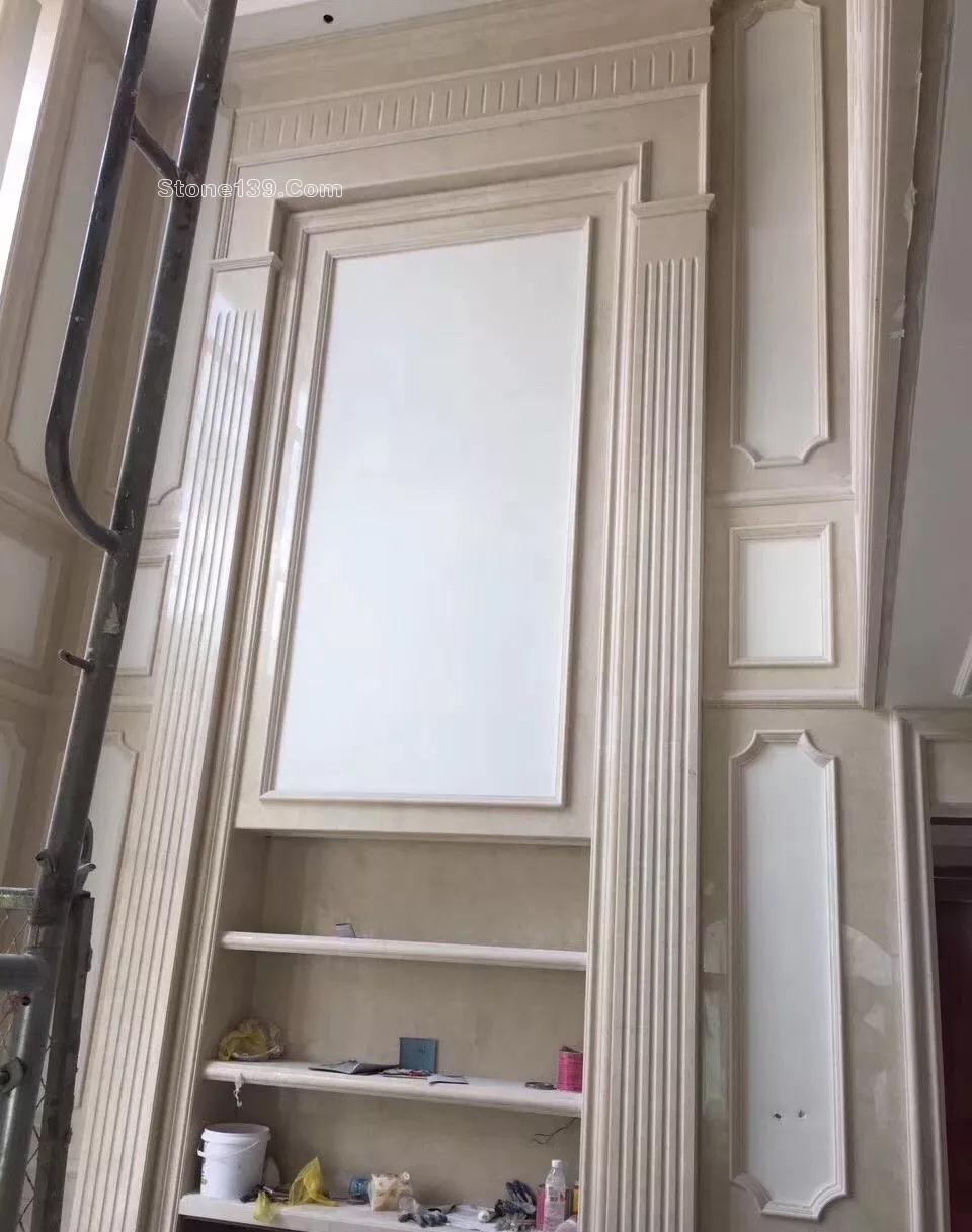 50款復式樓躍層挑高石材背景墻實景案例欣賞 復式樓挑高躍層石材背景墻