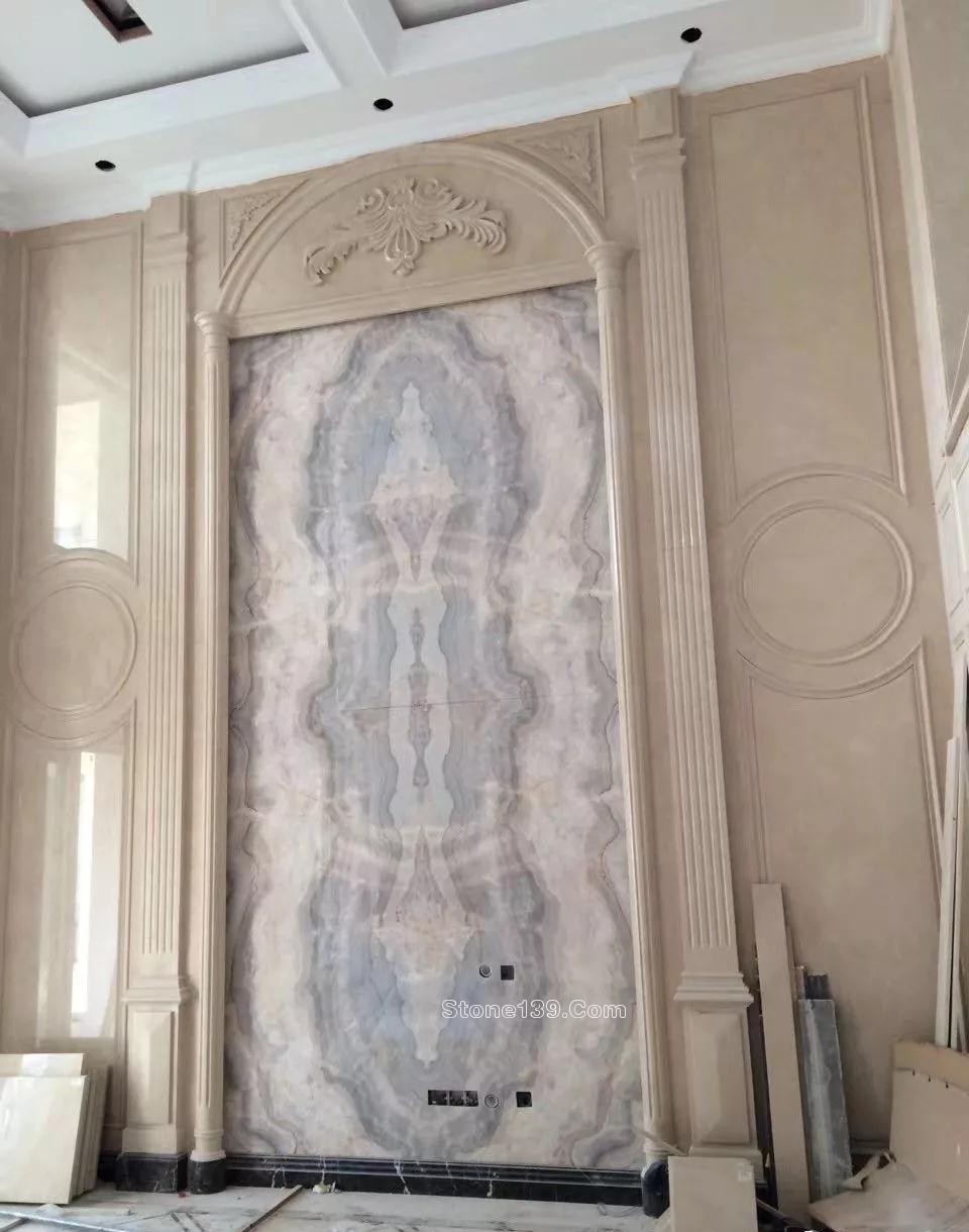 50款復式樓躍層挑高石材背景墻實景案例欣賞 復式樓挑高躍層石材背景墻