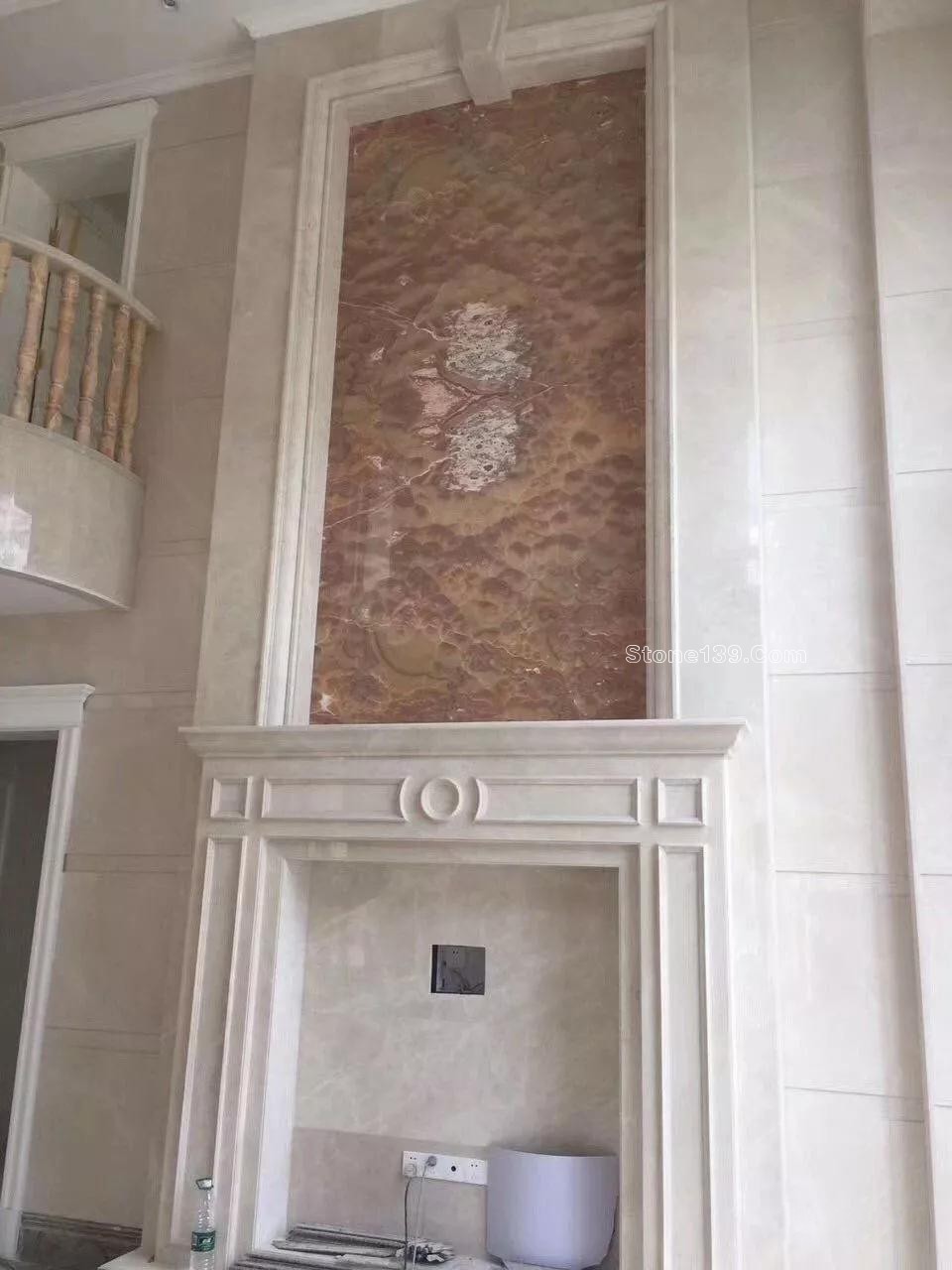 50款復式樓躍層挑高石材背景墻實景案例欣賞 復式樓挑高躍層石材背景墻