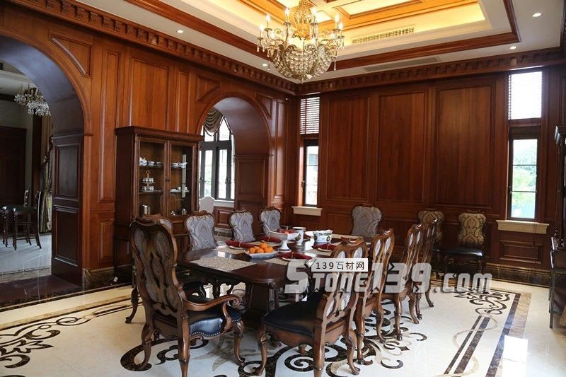 大理石豪宅家裝，中信山語湖別墅