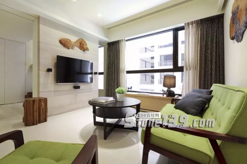 80后、90后年輕人鐘愛的大理石電視背景墻裝飾風格