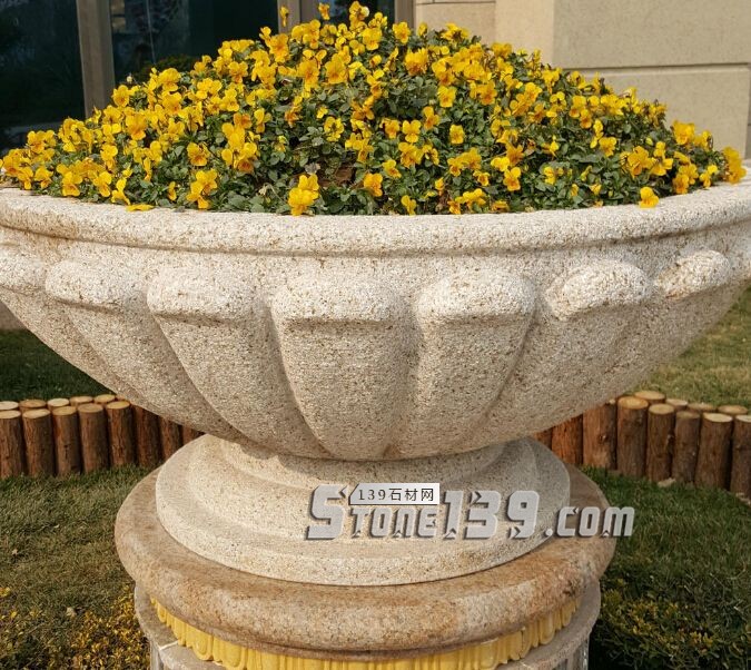 石材花缽(花盆)