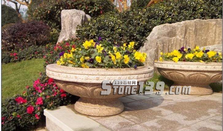 石材花缽(花盆)