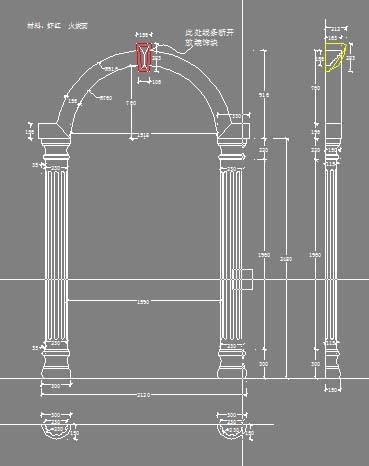 弧形石材門套 大理石門套施工