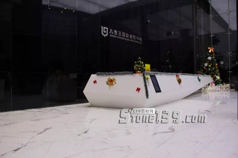 雪花白大理石經典裝飾設計案例-感受奢華紋理之美