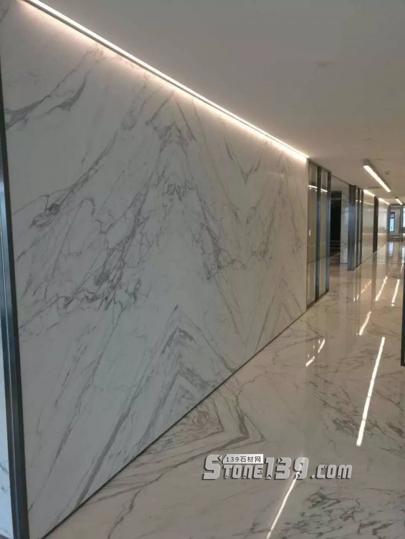 雪花白大理石經典裝飾設計案例-感受奢華紋理之美