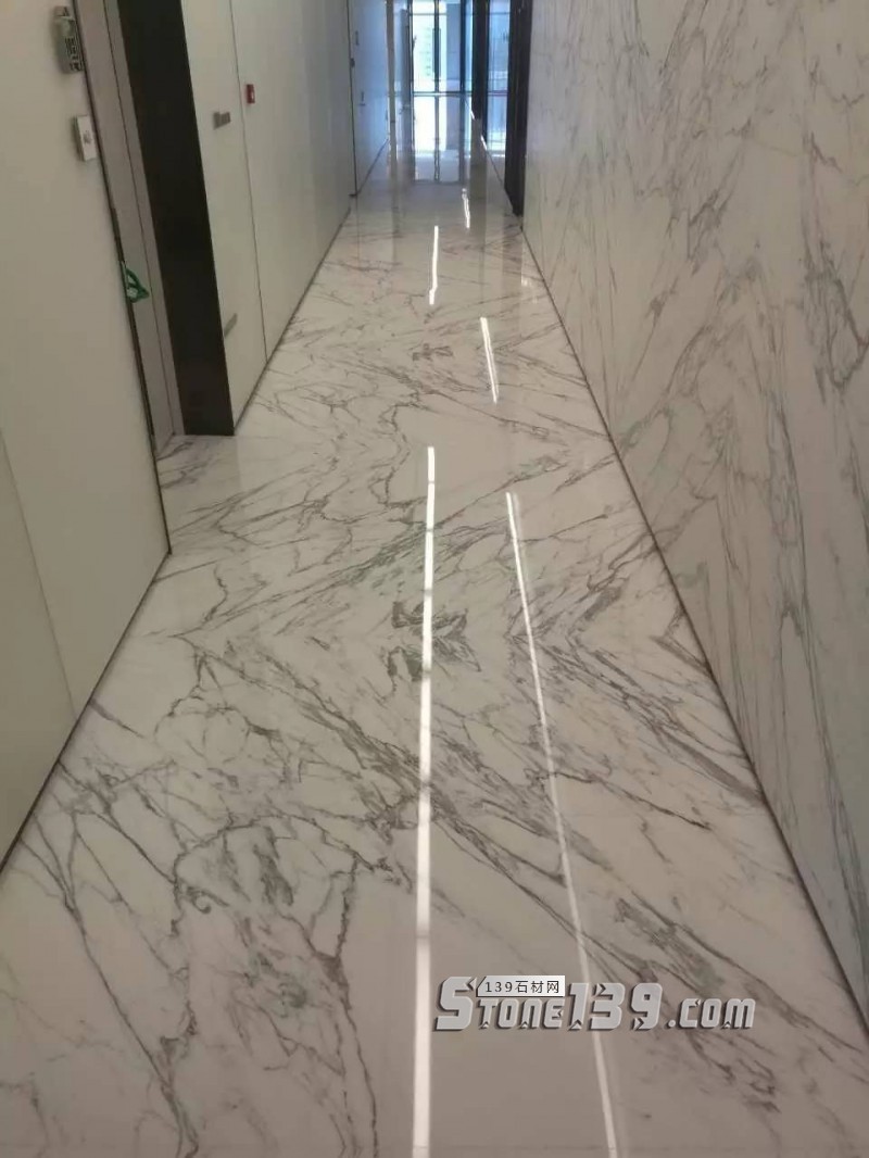 雪花白大理石經典裝飾設計案例-感受奢華紋理之美