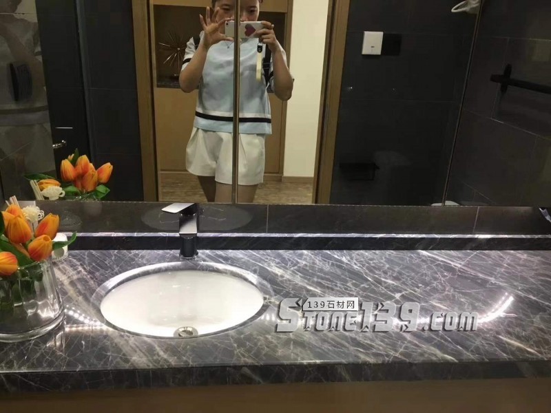 卡地亞灰大理石裝飾樣板房