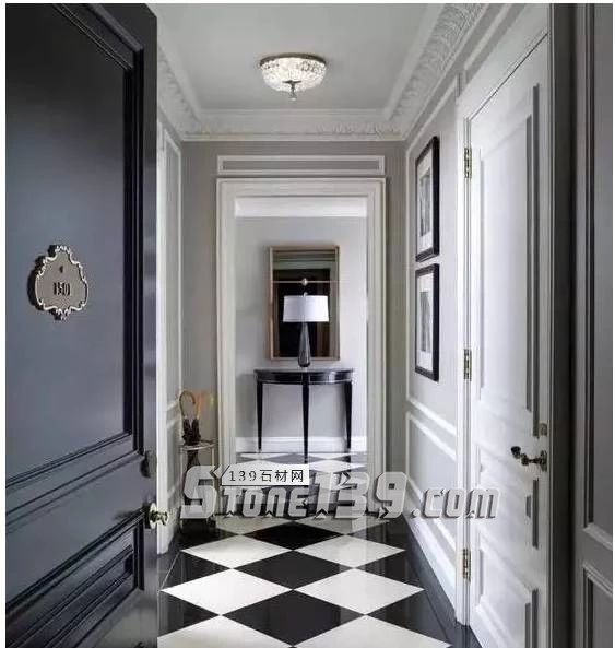 黑與白,經(jīng)典的石材拼接藝術(shù)