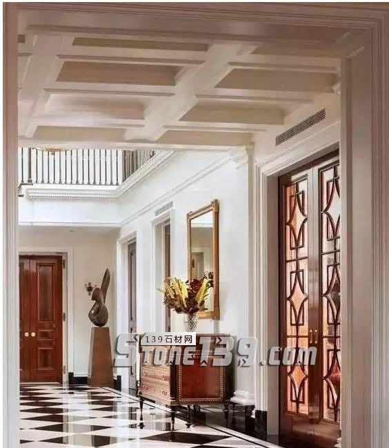 黑與白,經(jīng)典的石材拼接藝術(shù)