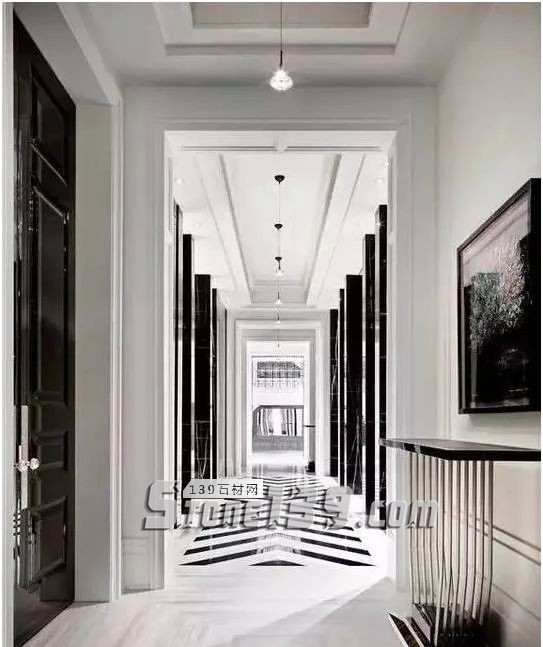 黑與白,經(jīng)典的石材拼接藝術(shù)