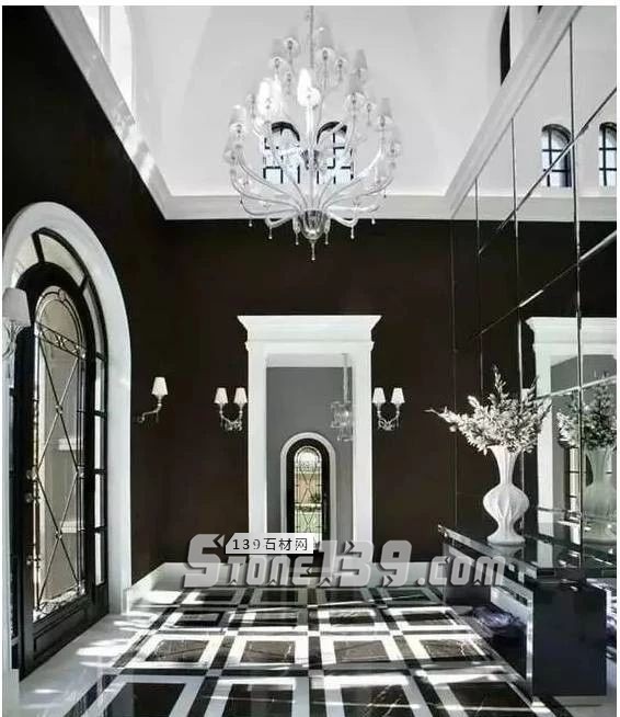 黑與白,經(jīng)典的石材拼接藝術(shù)