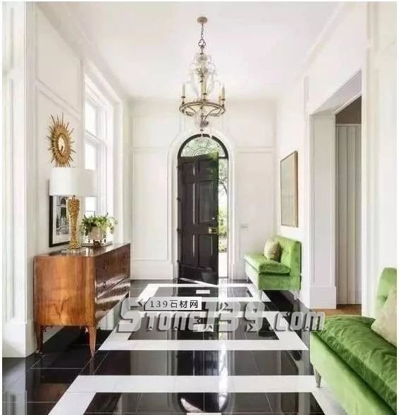 黑與白,經(jīng)典的石材拼接藝術(shù)