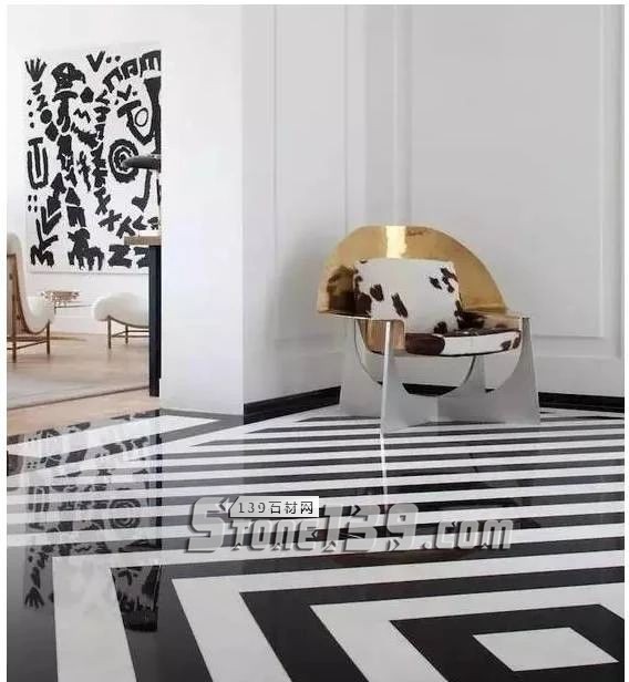 黑與白,經(jīng)典的石材拼接藝術(shù)