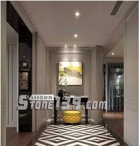 黑與白,經(jīng)典的石材拼接藝術(shù)