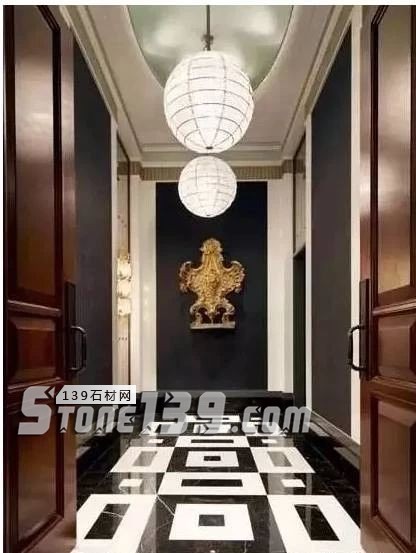 黑與白,經(jīng)典的石材拼接藝術(shù)