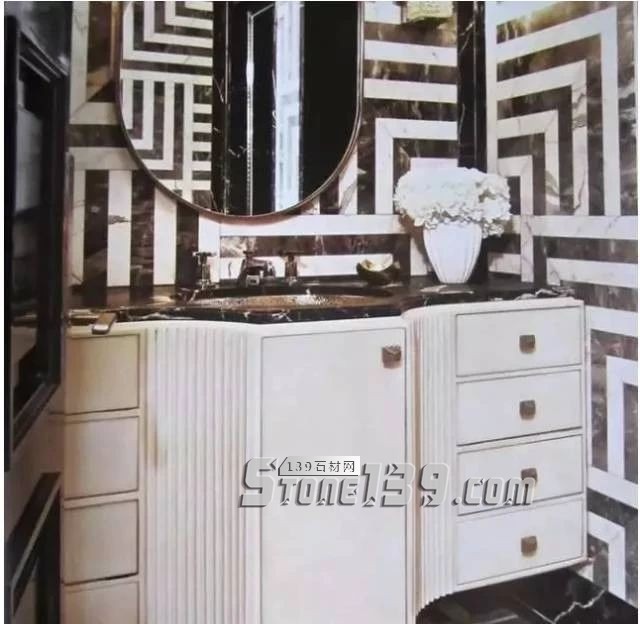 黑與白,經(jīng)典的石材拼接藝術(shù)