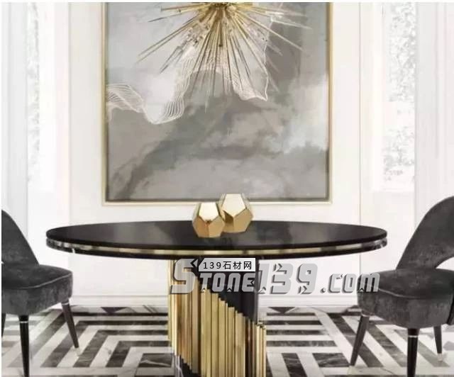 黑與白,經(jīng)典的石材拼接藝術(shù)