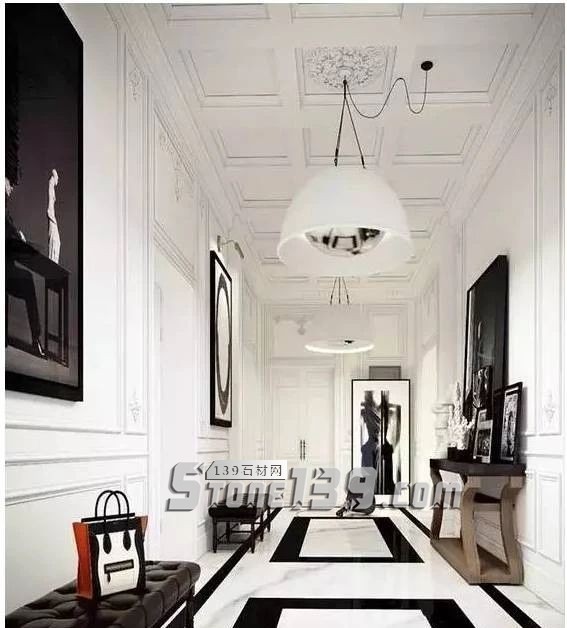 黑與白,經(jīng)典的石材拼接藝術(shù)