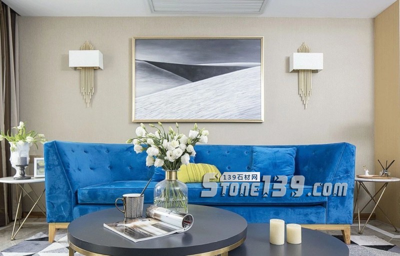 輕奢主義 | 大理石+黃銅鑲嵌設計裝飾應用