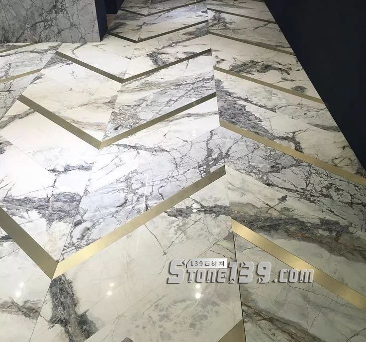 輕奢主義 | 大理石+黃銅鑲嵌設計裝飾應用